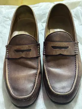 Sepatu kulit penny loafer Mario Minardi Elmo uk 43