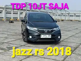 TDP 10JT SAJA HONDA JAZZ RS AT MATIC AUTOMATIC 2018 HITAM SIAP PAKAI