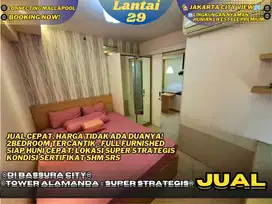 Jual Cepat! Unit Tercantik Atas Mall 2BR Furnished SHMSRS Bassura City