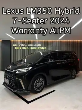 Lexus LM350 Hybrid LM350H 2024 Hitam 7-Seater B1832DOU Nik 2023