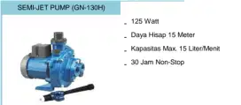 Pompa Panasonic semi-jet pump (GN-130H)