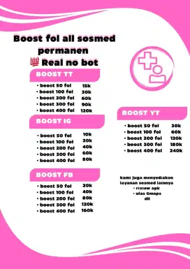 Boost followers sosmed