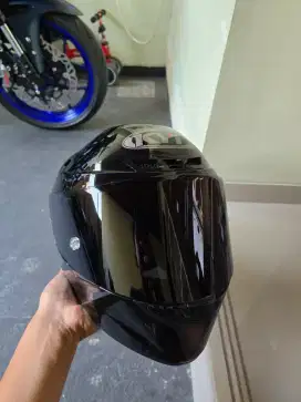 Helm KYT TT Course Black Size XL Like New Bonus