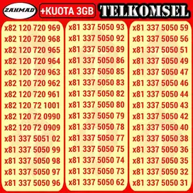 TSEL-A) NOCAN Telkomsel Bonus Kuota kartu perdana nomor cantik simpati