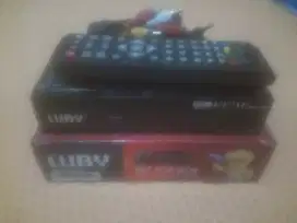 Set top box merk LUBY normal siap tonton nego tipis