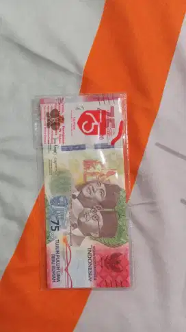 Uang Kertas 75.000 Baru Edisi Kemerdekaan