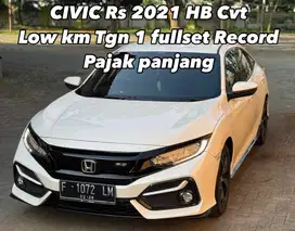 CIVIC HB TURBO 2021 CVT LOWKM RECORD