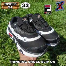 SEPATU SNEAKERS ANAK CEWE/COWO FILA HITAM