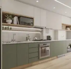 Kitchen set bedroom set interior wadrobe custom lemari pakaian kitchen