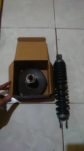Shockbreaker Belakang & Sliding Sheave Pully Belakang Beat Karbu