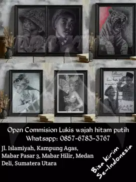 Lukis wajah hitam putih