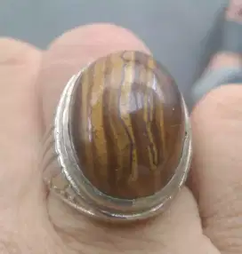 Batu akik motif kayu ada ster nya