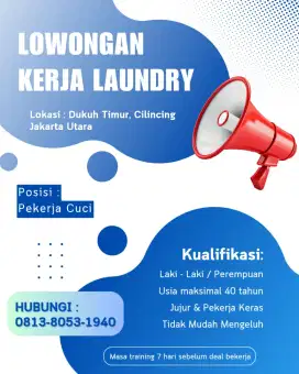 Lowongan kerja pekerja cuci tetap