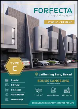 Dijual Rumah Hunian Eksklusif, Desain Modern Minimalis di Jatibening,