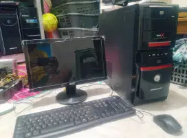 PC Core i3 3220 Fullset LCD 16inc KeyboardMouse gress harian olshop ok
