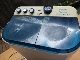 Di jual mesin cuci 2 tabung sharp kapasitas 9kg