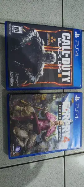 kaset ps4 far cry 4 & call off duty