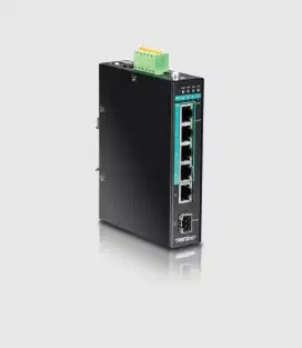 TRENDNET TI-PG541 4 Port Gigabit PoE+DIN Rail 1Gigabit and 1 SFP slot