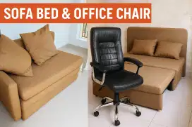SOFA BED + KURSI DIREKTUR MURAHH BONUS 2 BANTAL BESAR