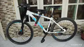 Dijual MTB Polygon Monarch 4.0 White Bonus Boncengan anak