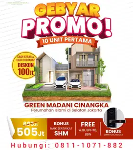 Promo Rumah Cinangka Sawangan Depok Dekat Pamulang Ciputat Pondok Cabe