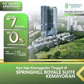 APARTEMEN SPRINGHIL ROYAL SUITE KEMAYORAN UNIT BARU TOWER BARU DP 0 %