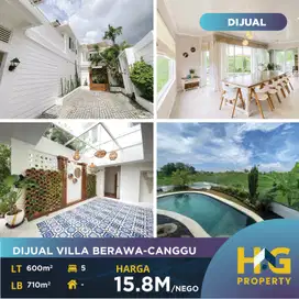 FOR SALE VILLA WITH RICEFIELD VIEW AT CANGGU