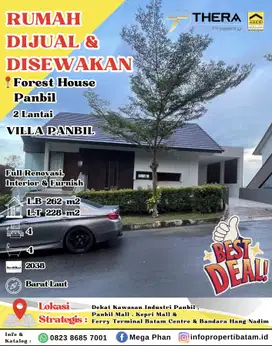 Dijual Villa Siap Huni full furnished di Villa Panbil Forest House