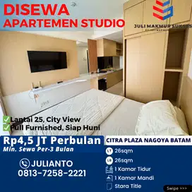 Disewa Apartemen Studio Full Furnished di Citra Plaza Nagoya Batam