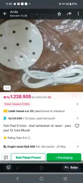 Pad dr laser 10 plus original