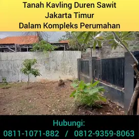 Tanah Kavling Siap Bangun Dalam Kompleks Perumahan Duren Sawit Jakarta