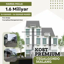 Kost Exclusive 16 Kamar, Strategis Belakang Kampus UMM Area Kost