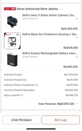 GOPRO HERO 11 BARU DIPAKAI 3x