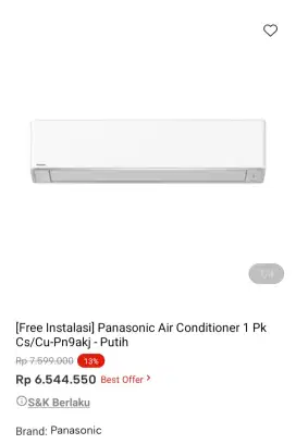 PROMO KREDIT PANASONIC AC 1 PK