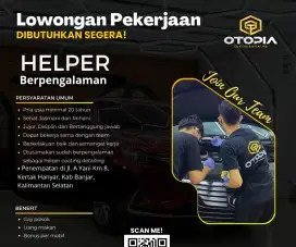 Dicari Helper Berpengalaman Coating&Detailing