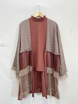 Tunik Ruffle Choco - Dya_id