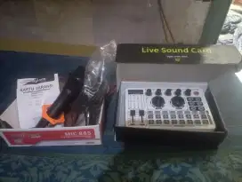 Jual Soundcard Mixer + Mic, bisa untuk LIVE