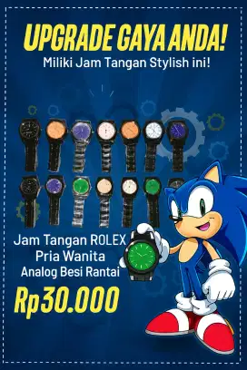 Jam Tangan R0lex Analog Jarum Tali Rantai Stainless Steel Pria Wanita