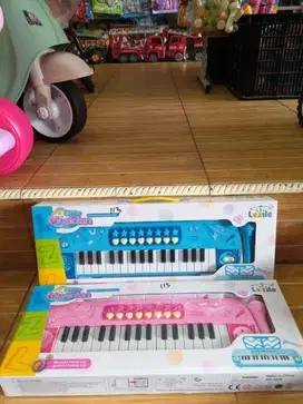 mainan anak piano set mic