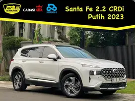 Santa Fe Diesel 2023 Putih Signature. Tipe Tertinggi