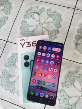 Vivo Y36 Lkp full set ori segel mulus. 8+8/256