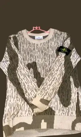 Stone Island Sweater knitwear camo rain