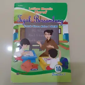 Buku latihan huruf tegak sambung kelas 1 SD/MI