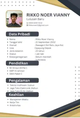 Info lokernya butuh kerja