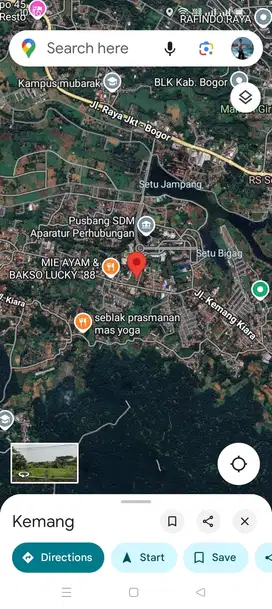 Jual tanah SHM di Pabuaran Kemang Bogor luas 1483 m2