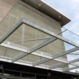 Kanopi kaca tempered / void kaca tempered / canopy kaca