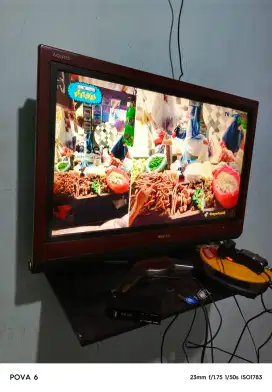 Tv lcd sharp aquos 32 in normal ad remot plus stb digtal