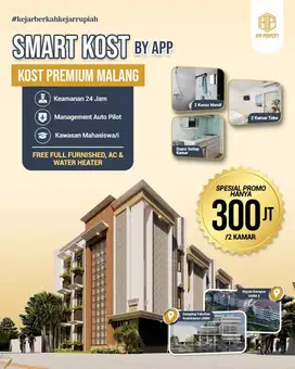 KAMAR KOS HANYA 300 JUTA AREA KAMPUS UMM KOTA MALANG