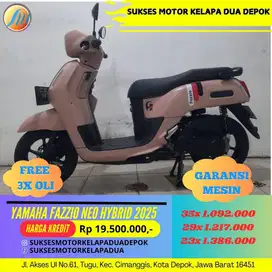 YAMAHA FAZZIO NEO HYBRID 2025 CASH/KREDIT SYARAT MUDAH KTP/KK