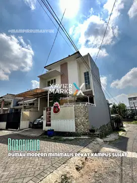 Rumah Modern dekat Brawijaya dan SMaA St Yusuf di Borobudur Lowokwaru